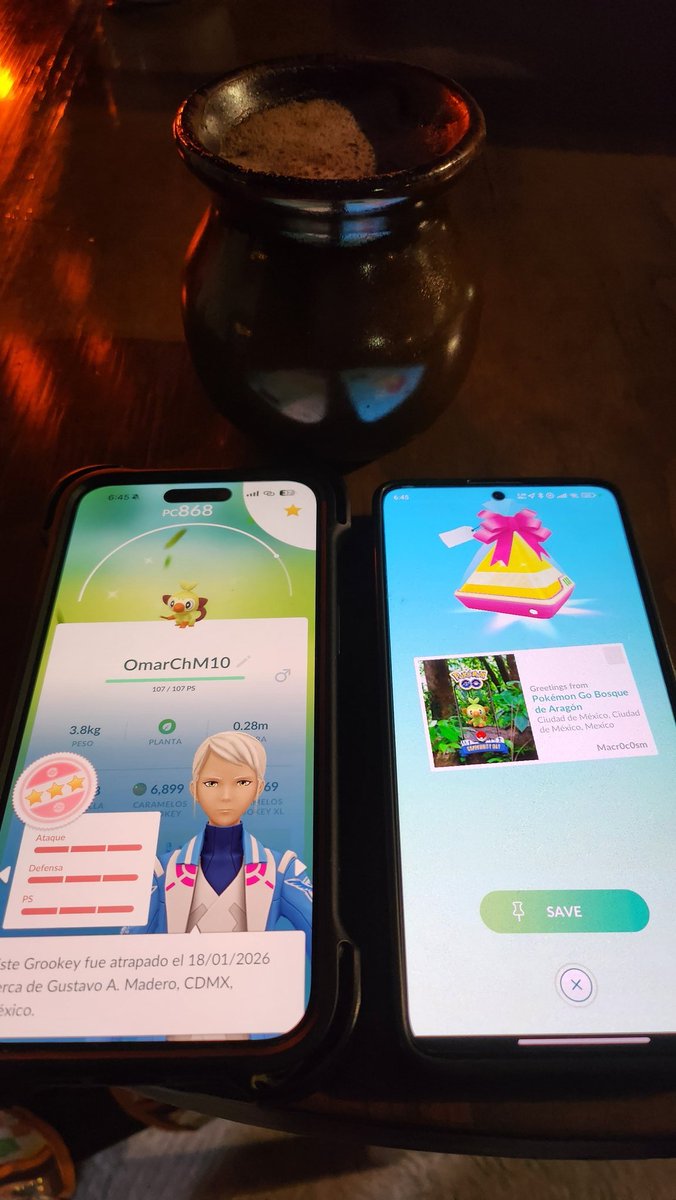 Gente Bonita:

Muchas gracias por jugar juntos el #PokemonGOCommunityDay de Grookey. En esta ocasión visitando a la bella Comunidad de <a href="/PoGoAragon/">Pokemon Go Bosque de Aragón</a> . El Bosque nos trato de maravilla y obtuvimos nuestro 100% Brillante. Muchas gracias por todo. 
🥳🌱💯✨️

#PokemonGO