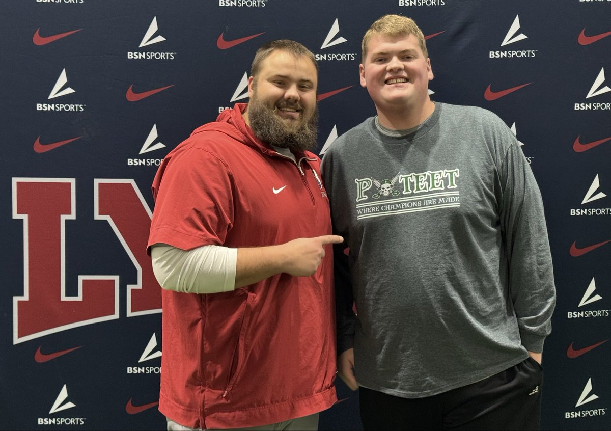 CarsonTBradley's tweet photo. Had a great Official Visit @_Lyon_Football  this weekend. Beautiful campus, great facilities, and amazing team and coaches! Thank you @LyonHBC and @CoachLawhorn for making me feel so at home! #fastandfurious #officialvisit @PoteetFB https://t.co/8CaGX1SKIy