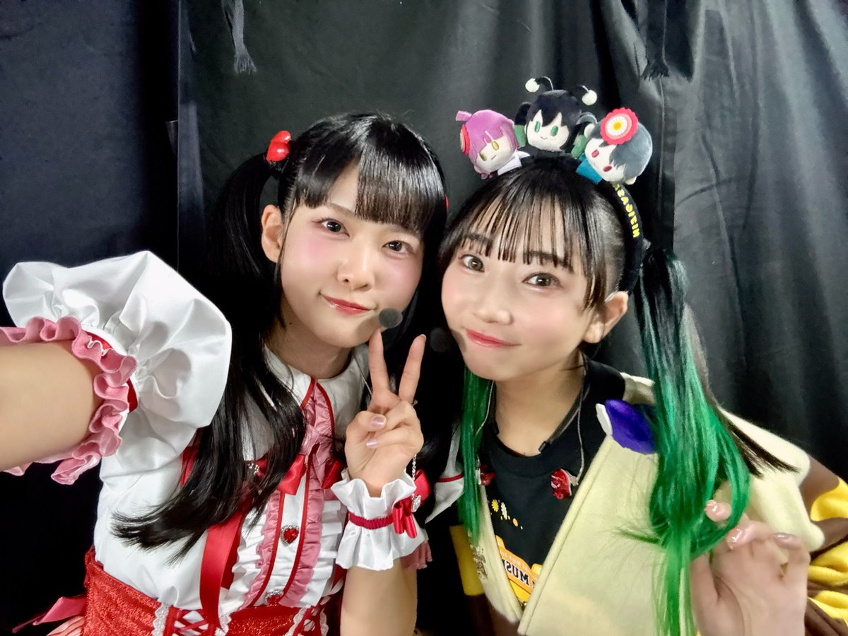 ツインテールお揃いなの🥰🥰❤️🐝