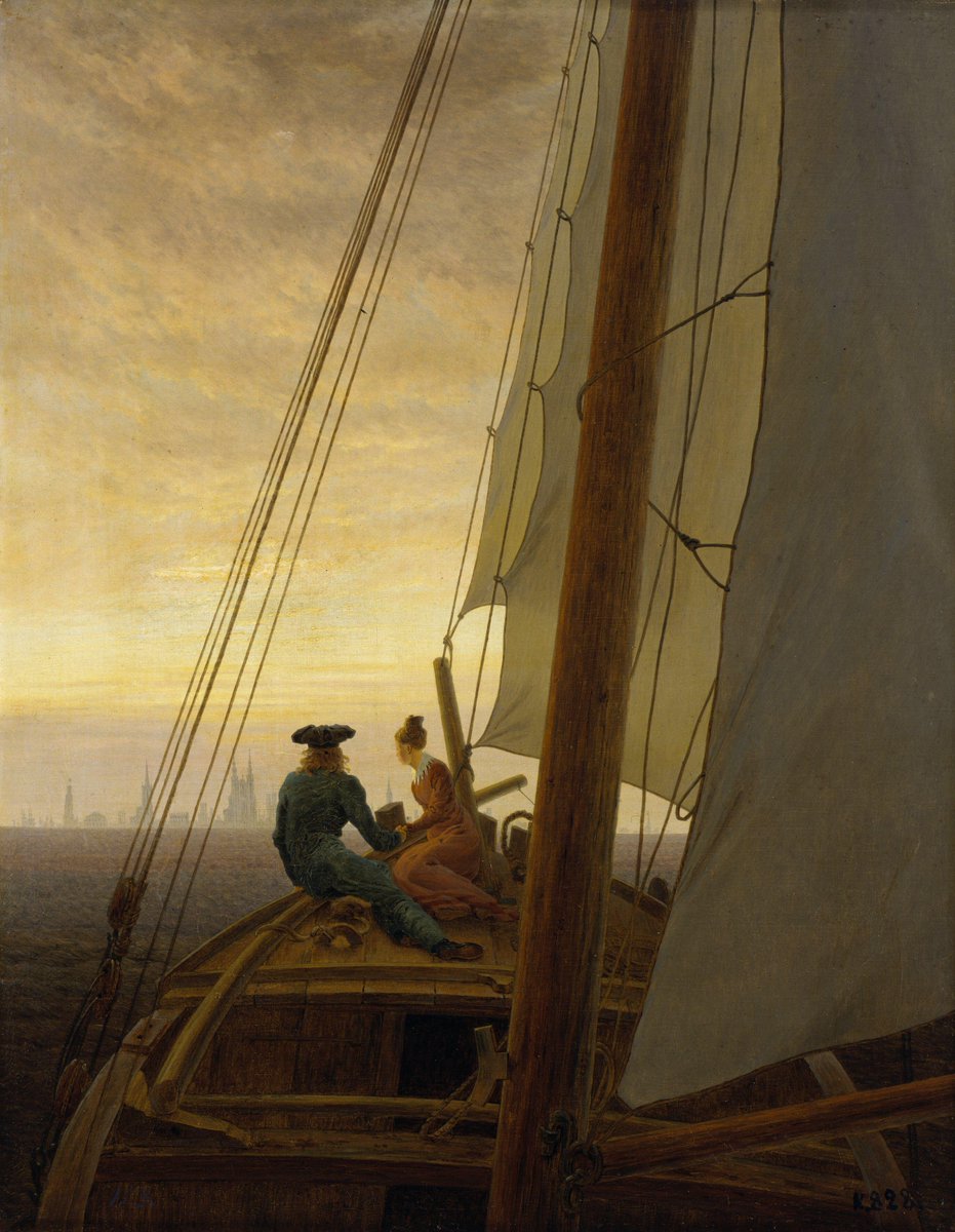 Caspar David Friedrich - "On the Sailing Boat"