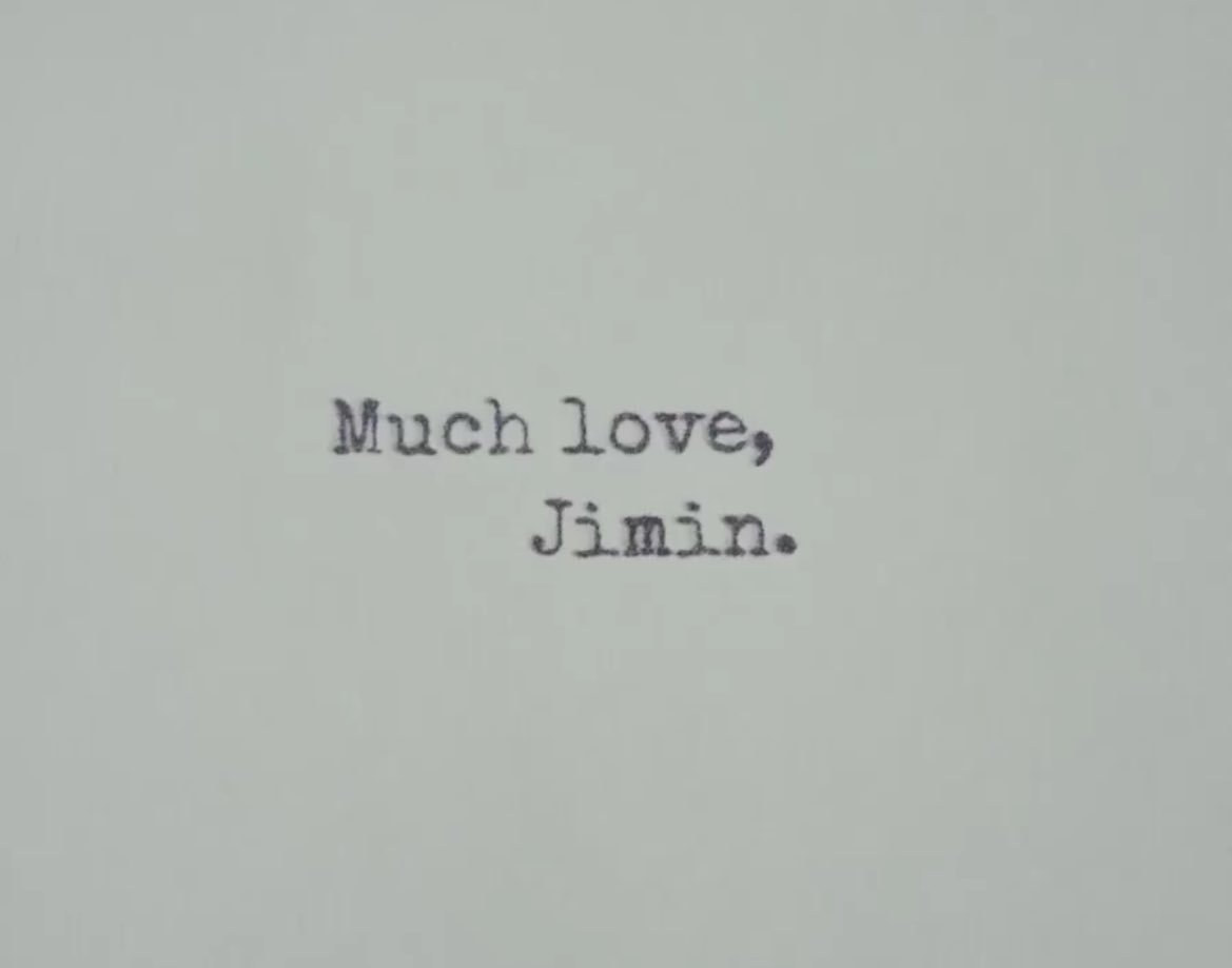Much love,
          Jimin.
