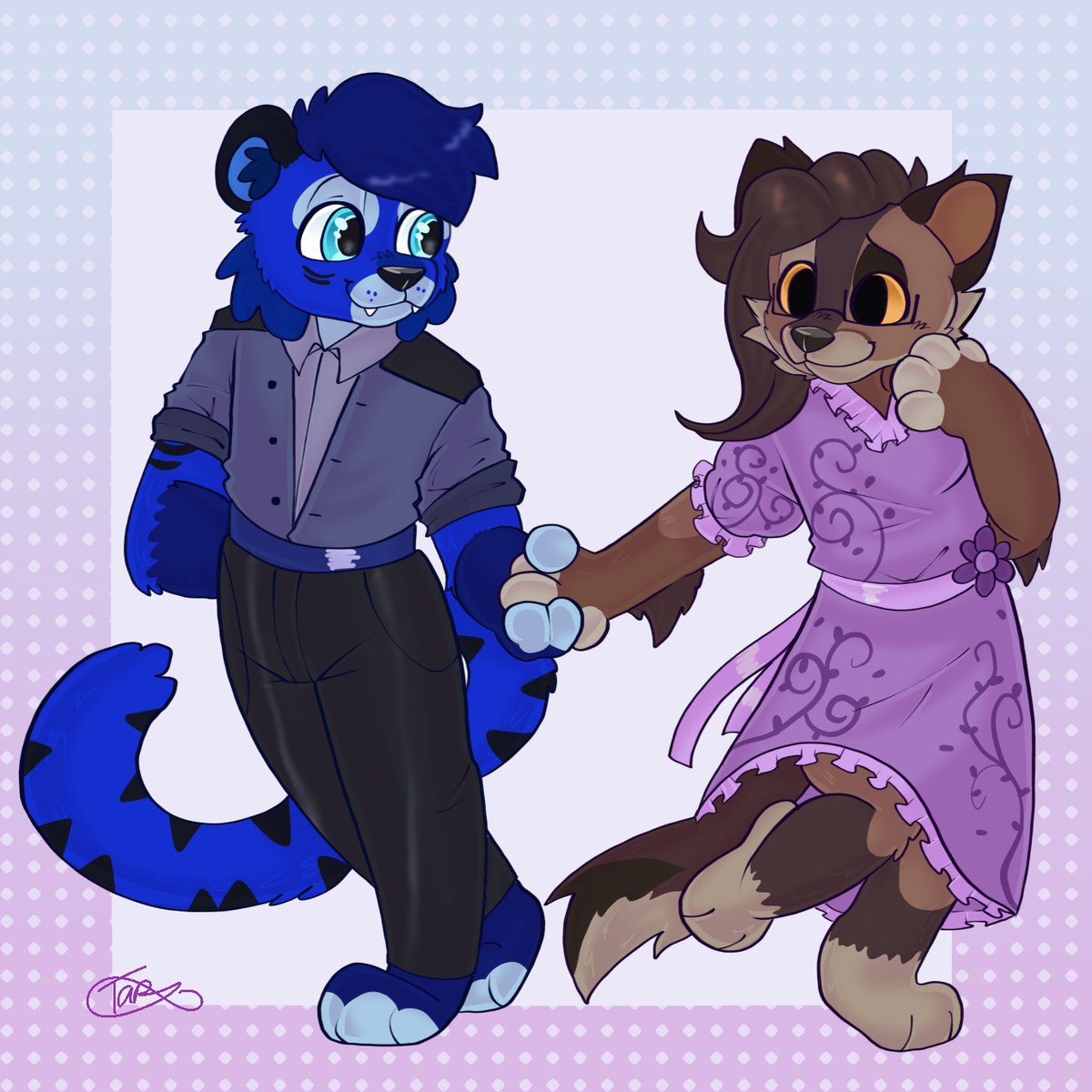 bababluekitty's tweet image. Finished piece for @PlushyFangs ^^