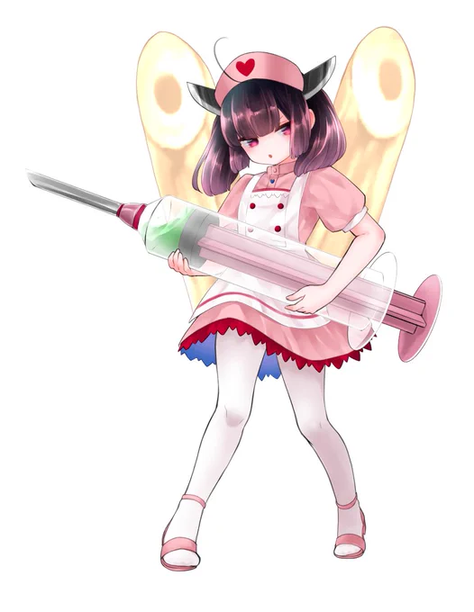 きりたんが太い注射で優しく?治療してくれます(╹▽╹)و✧ #救急の日 #イチジク浣腸の日