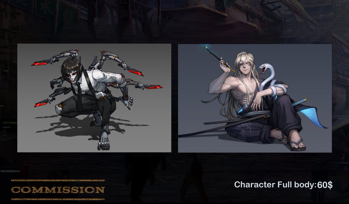 chewsongkee's tweet image. COMM OPEN🐦
Price:
Half body/Portrait: 40$
Character Full body:60$
Character Full body(semi realistic):80$
Here is my Vgen and you can directly order a comm here:
https://

vgen.co/Zombie1225
#VGenComm #VGen