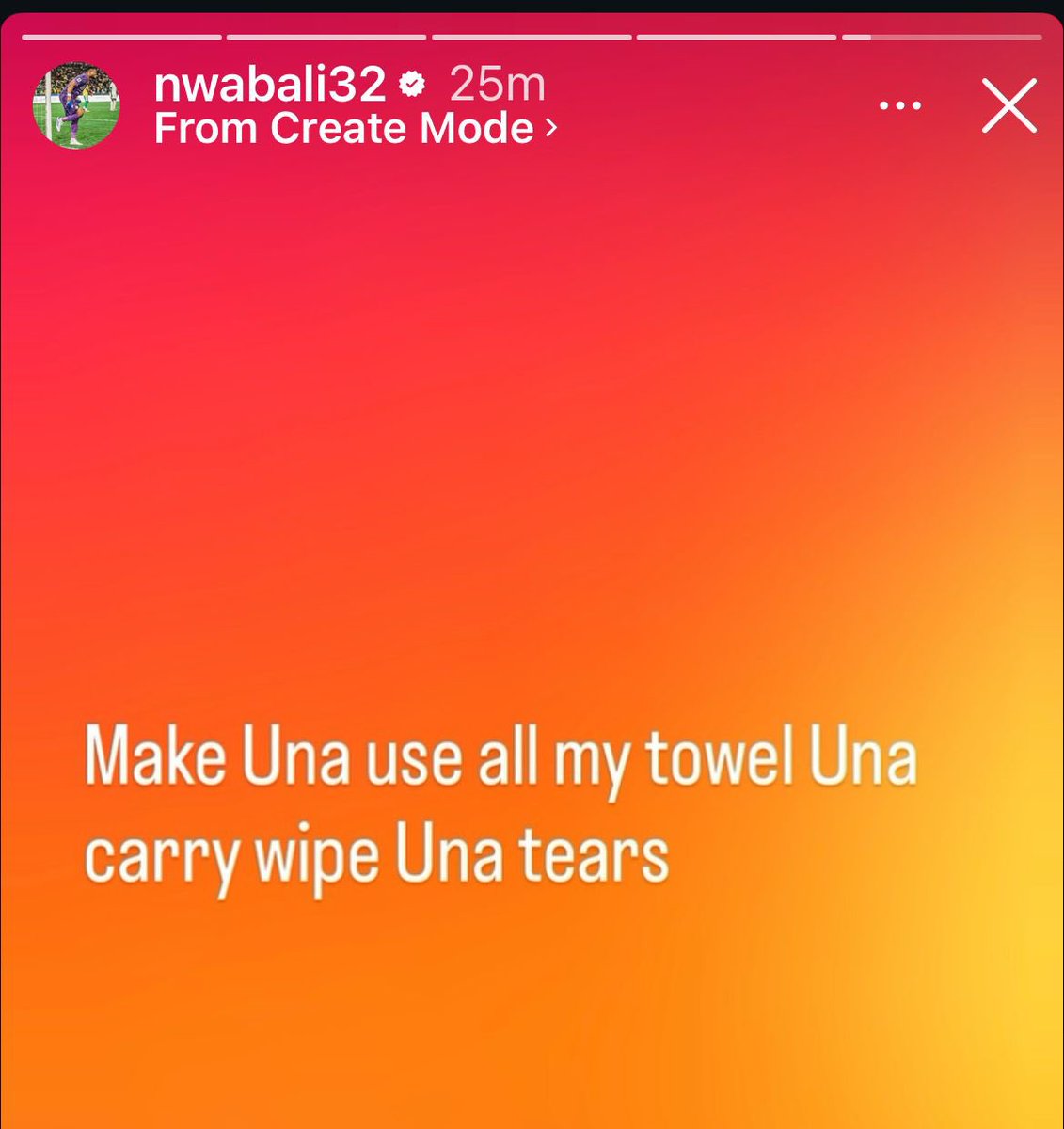 PoojaMedia's tweet image. Nwabali on Instagram 🤣😭