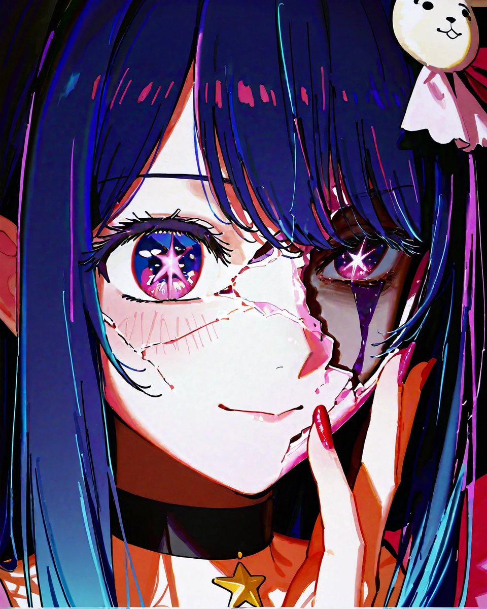 animartify's tweet image. En un mundo lleno de mentiras, fingir estar bien es lo correcto.

#AiHoshino #HoshinoRuby #OshiNoKo