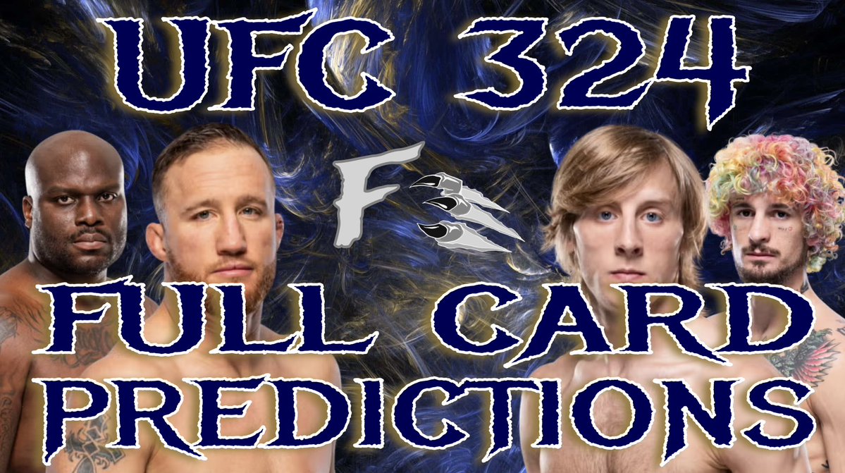 FightFiends's tweet image. #UFC324 Predictions 

🏆🪂 OUT NOW ON YOUTUBE 🪂🏆
youtu.be/TChVQV3Wous?si…

#MMA #UFC #GAMBLINGX