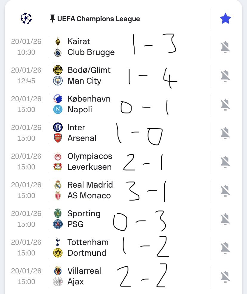 🇪🇺 Champions League Predictions (Tuesday)

Disgraceful UCL slate. Share yours below ⬇️