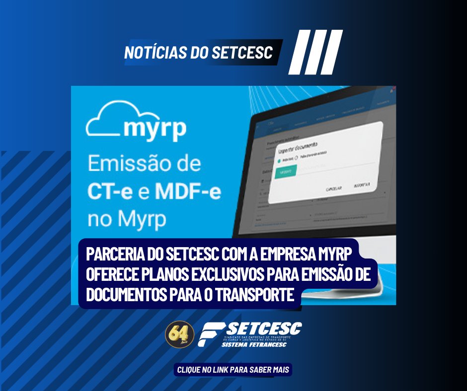 Setcesc's tweet image. Clique aqui para saber mais: setcesc.com.br/noticia/parcer…