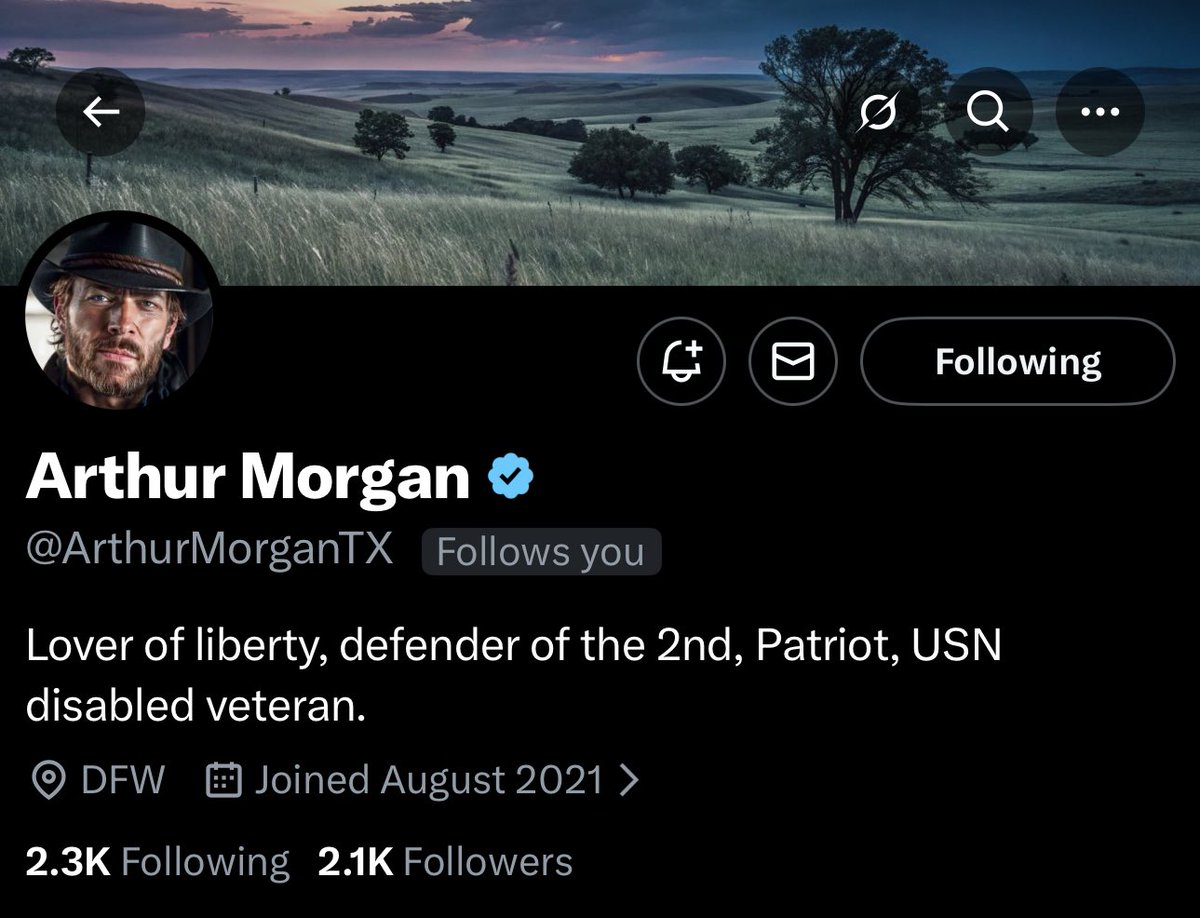 realtalkstruth's tweet image. Follow @ArthurMorganTX 🇺🇸

He follows back. 🚨