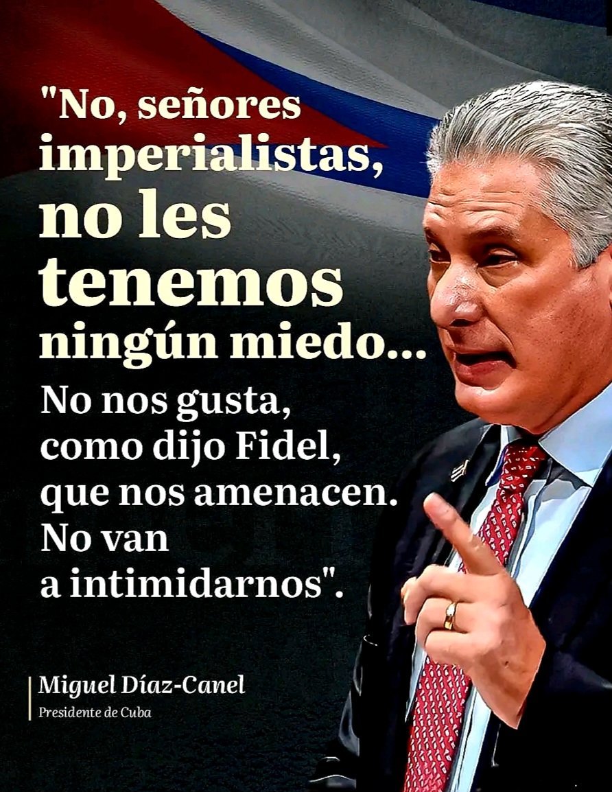 Más claro...aqui no hay miedo...Somos Cuba!!!.#icidca #100AñosConFidel #CubaEstáFirme <a href="/CIcidca/">Comunicadora Icidca</a>