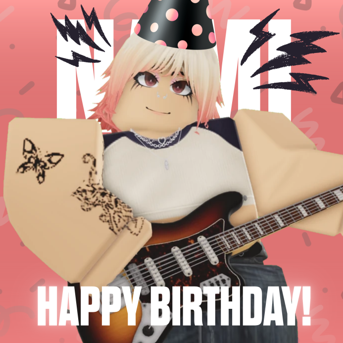 [🍰| BDAY]      
---           
"This is for the bros whose about to rock! Get a load of this birthday gal!"  
Greet a happy birthday to Nami Deng, the Rockstar! She can make the killer have a hard time.
---       
#daybreak2 #robloxdaybreak #Daybreak2 #db2 #ROBLOX