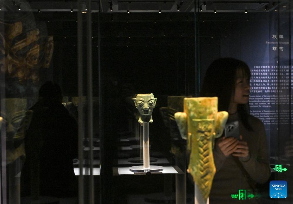 VoiceofPD's tweet image. With more than 200 pieces (sets) of relics featuring ancient Shu #civilization, an exhibition named "Ancient Shu Civilization of the Sanxingdui and Jinsha Sites" kicked off at the National Museum of China in Beijing, capital of China on Sunday and will last until Aug. 18.
More