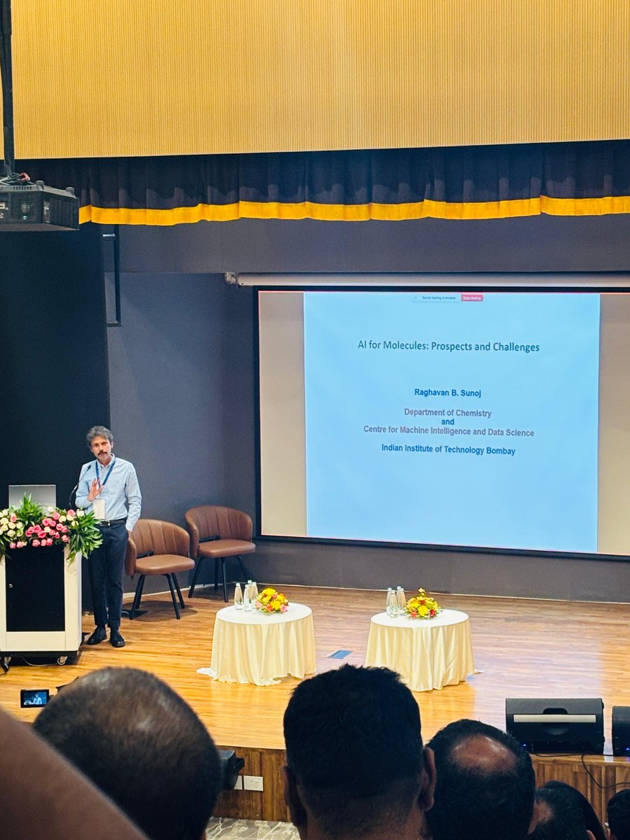 Sunoj From molecules to models: Prof. Raghavan B. Sunoj delivered a wonderful ...