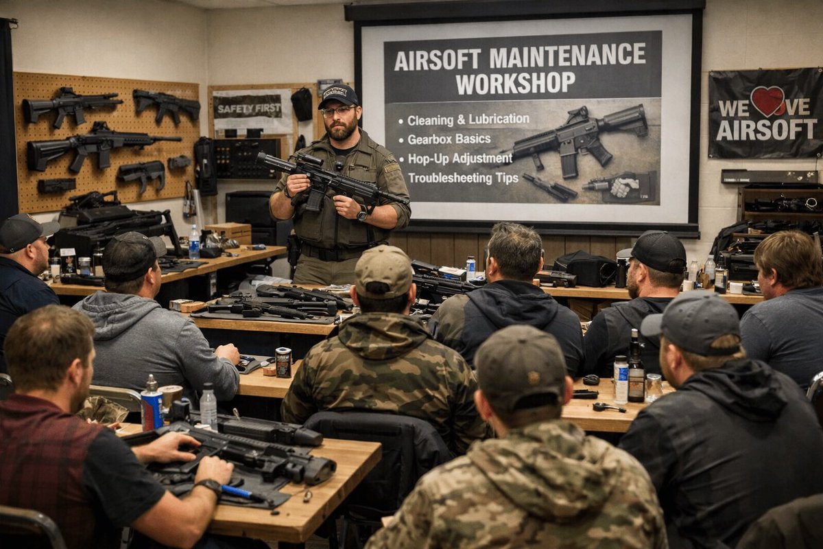 Airsoft_JP's tweet photo. AEGのメンテナンス、基本修理、トラブルシューティング、アップグレードを実践形式で学べます。
ご自身のエアソフトガンを持参し、分解・清掃・整備方法を直接指導します。

講師：電���技師・エンジニア Nineteen
英語＋日本語通訳付き
開催地：東京
時期：3月
参加費：¥1500

参加希望の方はDMまで。 https://t.co/DUUxll75K2