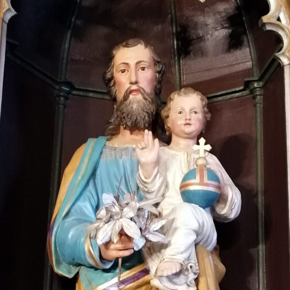 Heiliger Josef, Nährvater Jesu Christi und wahrer Bräutigam der seligsten Jungfrau Maria, bitte für uns und für die Sterbenden dieses Tages.