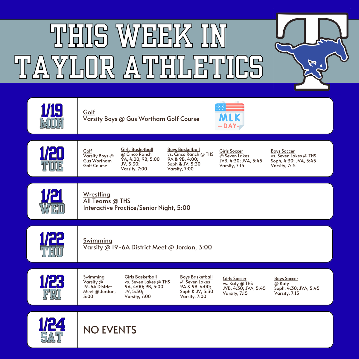 Taylor Athletics (Katy ISD) tweet media
