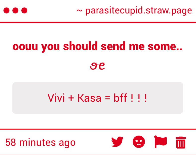 unknowncure_'s tweet image. I AGREE.  VIVIKASA BESTIES 4EVER,  ITS LITERALLY CANON ILY VIVI MUCH LOVE  💗🥹

parasitecupid.straw.page