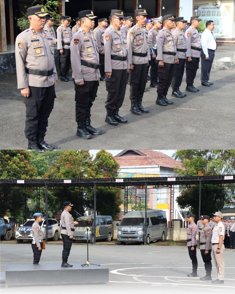 LautHumas's tweet image. Polres Tanah Laut melaksanakan Upacara Hari Kesadaran Nasional Tahun 2026 yang dipimpin langsung oleh Kapolres Tanah Laut AKBP Ricky Boy Siallagan, S.I.K., M.I.K., bertempat di Lapangan Apel Polres Tanah Laut, Senin (19/1).