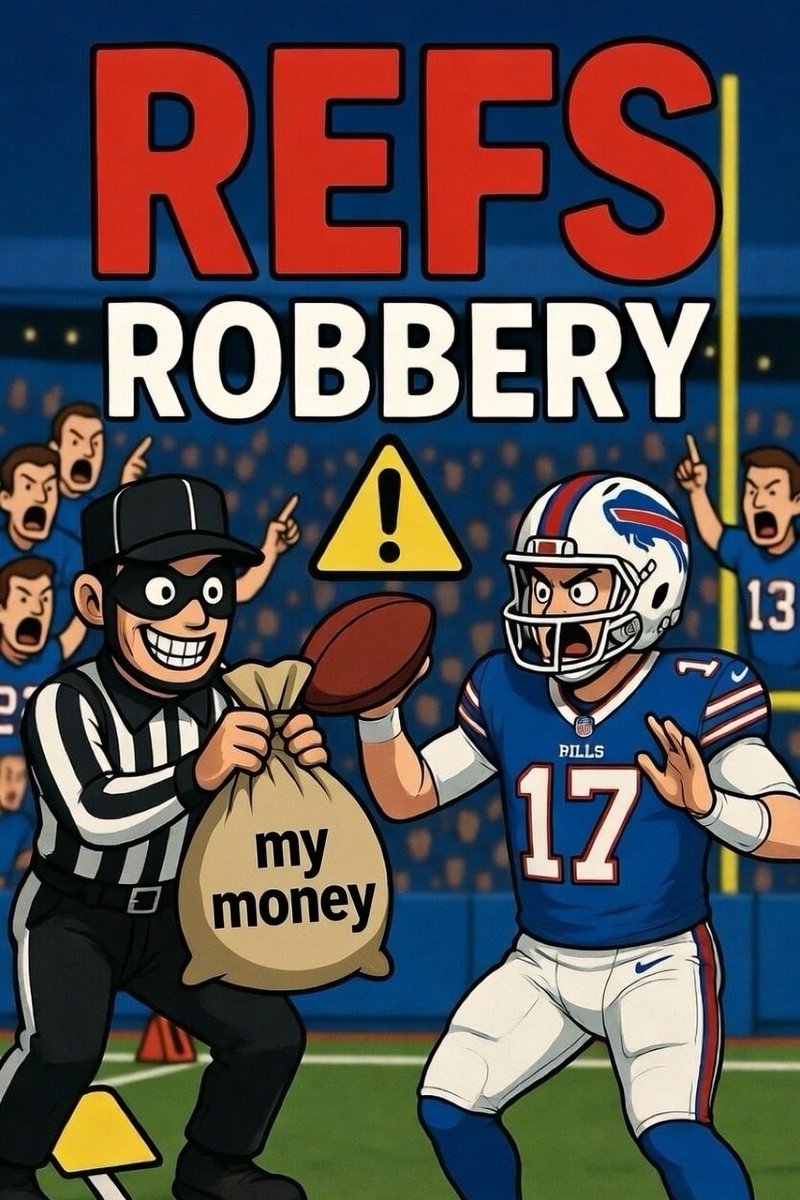 🚨 WHAT?!?!?! 😤—Refs straight-up ROBBED the Bills in that OT nightmare! 😡💥 That interception? Blatant PI on Josh Allen getting mugged like a chump—no flag? NFL rigging it for underdogs now? Broncos just lucked into the AFC title with Nix sidelined anyway. This league’s a joke!