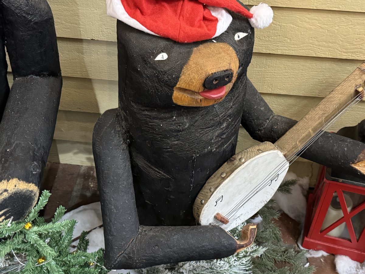 Found this carved bear out in town and it really speaks to me