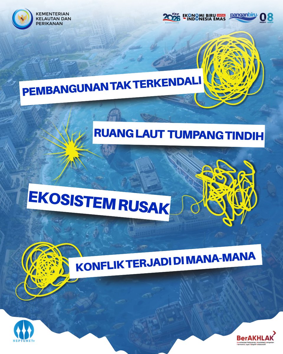 uttaram03's tweet photo. Sahabat Bahari, Laut yang tertata adalah kunci masa depan! Bukan cuma soal ekonomi, tapi juga menjaga ekosistem tetap seimbang. Lewat kolaborasi semua pihak, kita pastikan laut Indonesia tetap jaya untuk generasi nanti.
#2026KKPGrowStronger #pentingnyamenata5U3BN https://t.co/iqhFSjSPRd