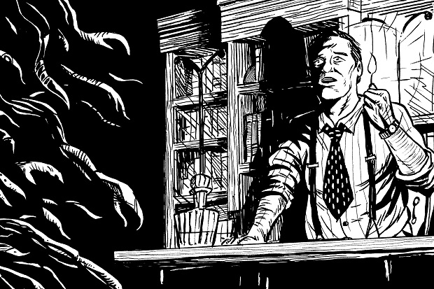 PulpNew's tweet photo. Catch up on the latest Cosmic Horror Story "What the Light May Hide" by legendary Holt Keystone and illustrated by the mysterious Mancier. 
https://t.co/MHDYvwGCAu https://t.co/zQrFbplUhm