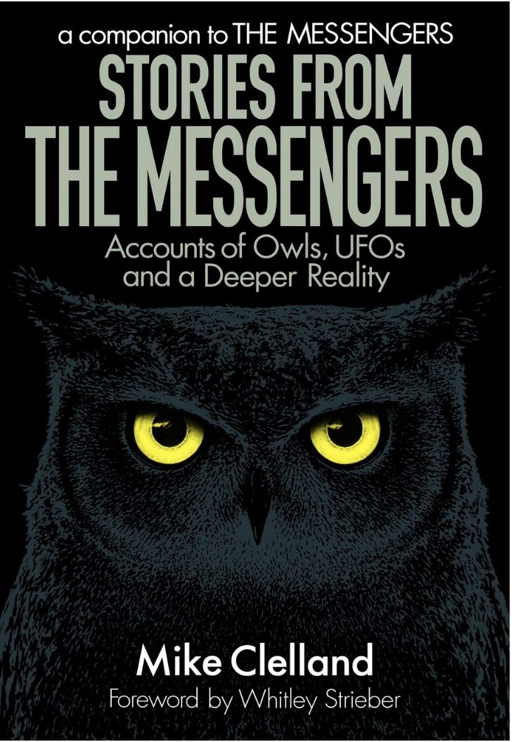 The_Pug6's tweet photo. Post for the UFO and Seeker Community

Something propelled me to read the book: Stories from The Messengers: Accounts of Owls, UFOs and a Deeper Reality by Mike Clelland. 

To sum it up quickly, the author investigates the strange connection between Owl sightings and UFOs. Also discusses the symbolic significance of the owl. 

I've already shared my numerous unusual experiences with UFOs and aliens here and on YouTube. But one experience I never really thought much about until I picked up this book was my first encounter with a Great Horned Owl while doing wildlife photography. 

I will say I went into this area with the intention of finding a Great Horned Owl, but there wasn't a nest of some sort that would allow me to pinpoint the exact area. I would have to cover acres of land. 

That said, I remember hearing an unusual chant (sounded human) in the woods... but then I remember going into a small trance, like I was aware of the chant, but I felt like I was being drawn in, as if I couldn't stop myself from following it. The next thing I remember was the Great Horned Owl flying right across my face. 

I've attached the Owl I saw in the post. 

That said, another interesting thing in the book is the deer and its connection to UFOs. Not only was I instantly reminded of the new Spielberg movie, but I began to think of my own strange experiences with deer in dreams. 

I don't know what to think.  I would love to know if there are others out there who have weird dreams or wildlife encounters involving deer and owls.