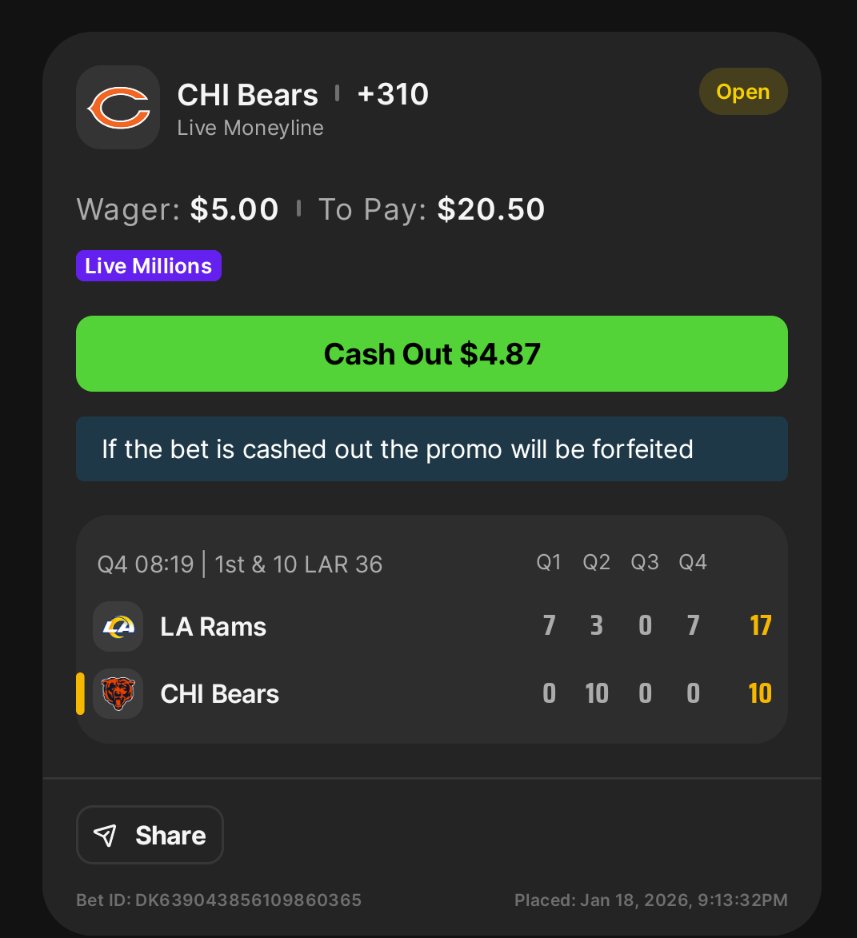 BriSmith30's tweet photo. @DKSportsbook https://t.co/KFpfrGHt8I