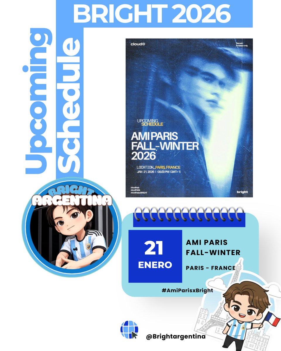 Bright Schedule

Brights Paris is calling 
#BrightVachirawit
#bbrightvc