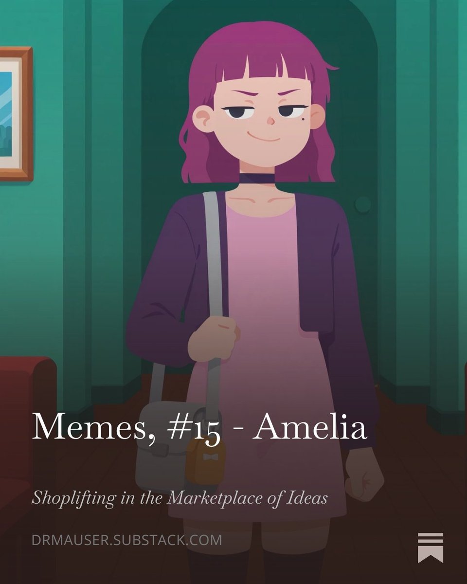 So, like everyone else, I have a post to make about Amelia Memes:
Memes, #15 - Amelia open.substack.com/pub/drmauser/p…