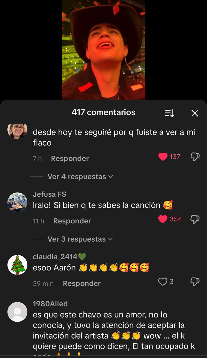 Mariana88224152's tweet image. Los comentarios de los seguidores del flaco 🥹✨ amo como mí gatito se gana corazones con su humildad y lo linda persona que es 😌

#AaronMercury 
#AARONATION