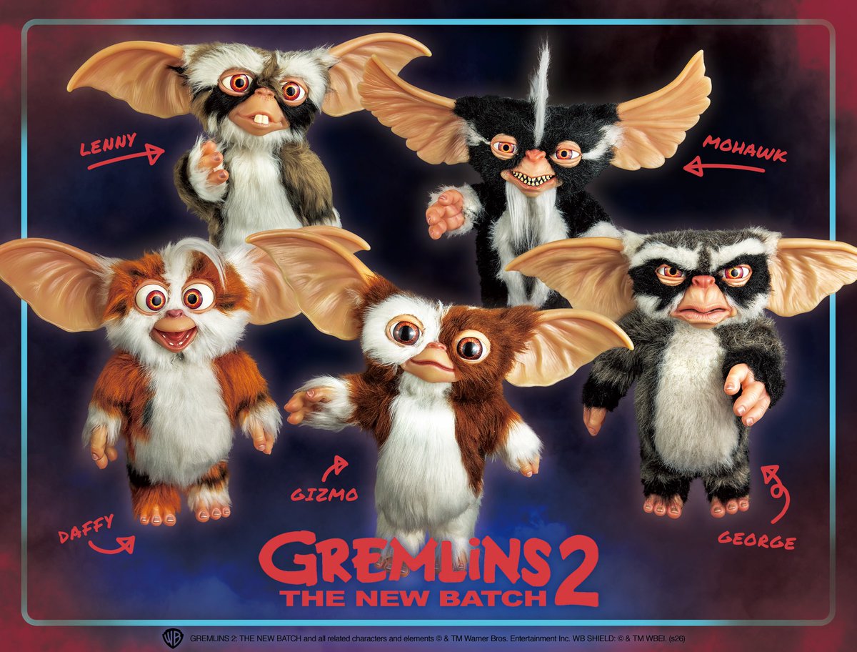 トリックオアトリートスタジオ　グレムリン　5体セット　ギズモ　パペットフィギュア トリックオアトリートスタジオグレムリン5体セットギズモパペット