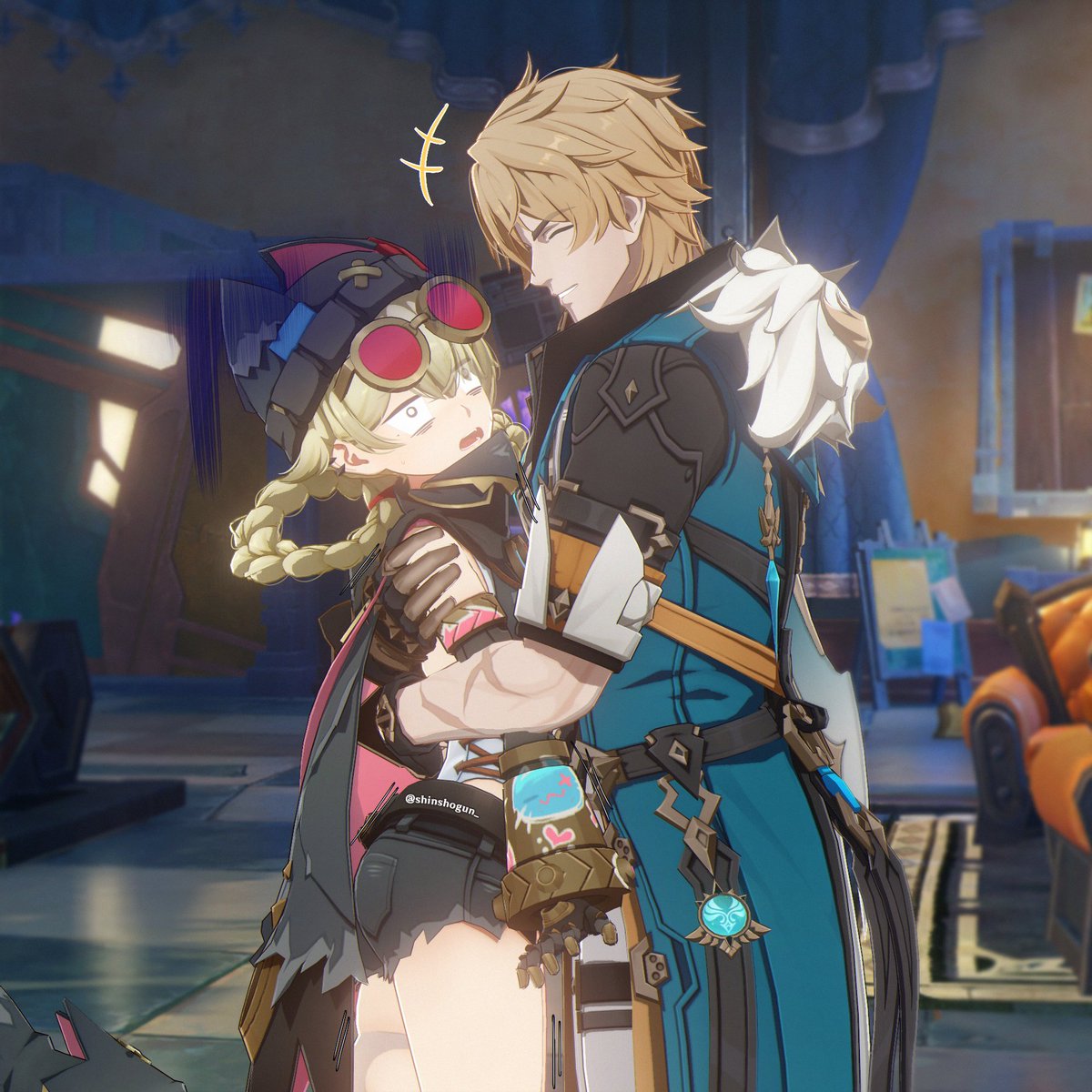 shinshogun_'s tweet image. He would be a very good father. ♥ #GenshinImpact #原神 #durin #jahoda #Varka