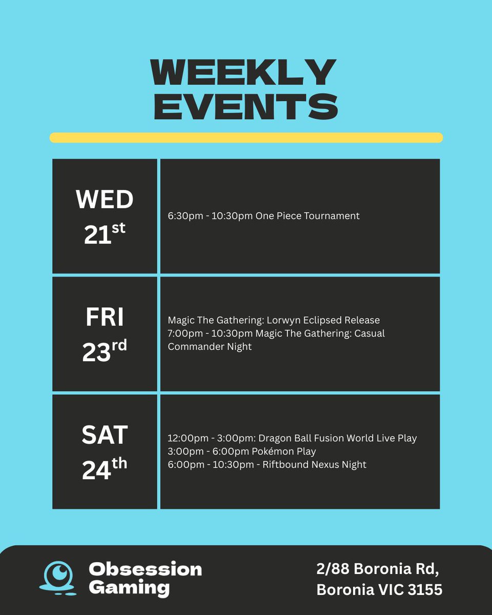 Obsession Gaming tweet media