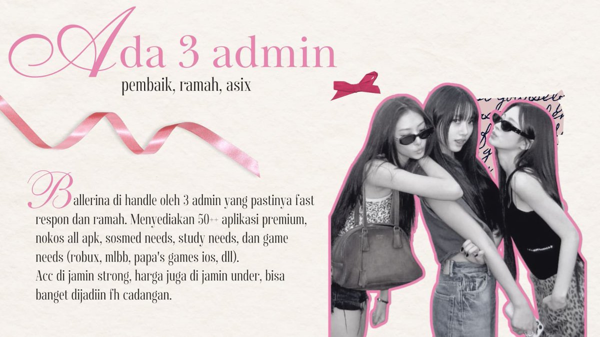 cupcaakei's tweet photo. @eKehed 🐈‍⬛ bbeepp-beeppp-! ☎️ 𐂯 looking for fh opress? ballerina is here 🩰 ⊹ ࣪ ˖ ada bot auto order, open dari subuh - larut, fast fixing &amp; respon, ada 3️⃣ etmin asix n friendly🍓lets goOo intip pl nya 👀

📞 ⁦https://t.co/B9OhTWjSTu
https://t.co/N9YE4G1dW8