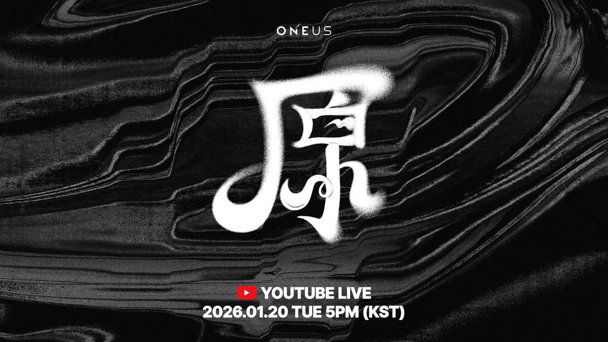 [#원어스]

<ONEUS SINGLE ALBUM [原]
COMEBACK LIVE>

✔ YOUTUBE LIVE
✔ 2026.01.20 5PM (KST)

#ONEUS #原 #Grenade