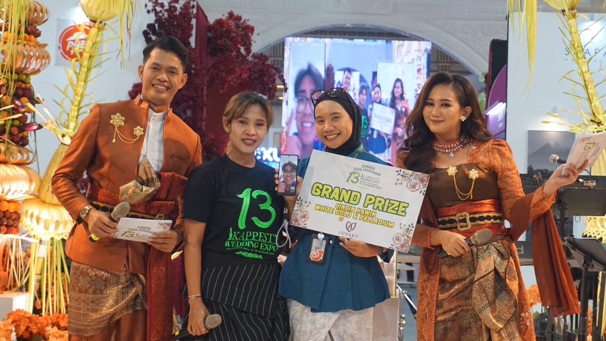 MALAM PUNCAK IKAPPESTY WEDDING EXPO #13! 🥂✨

Terima kasih untuk antusiasme luar biasa selama 3 hari ini! Malam ini adalah saat yang paling dinantikan Closing Ceremony &amp; Pengundian Grandprize! 🎊 @ikappesty.yk
