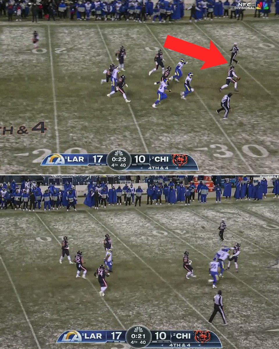 espn's tweet image. Caleb Williams really threw a touchdown on this play 😳