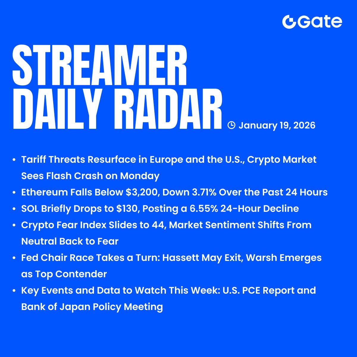 ✨Start your day with the latest #crypto updates! Tune into #GateLive for  real-time market news and expert insights from top analysts. 🙋Join us at  https://t.co/9AMrakZjQE #LiveStreaming #CryptoNews