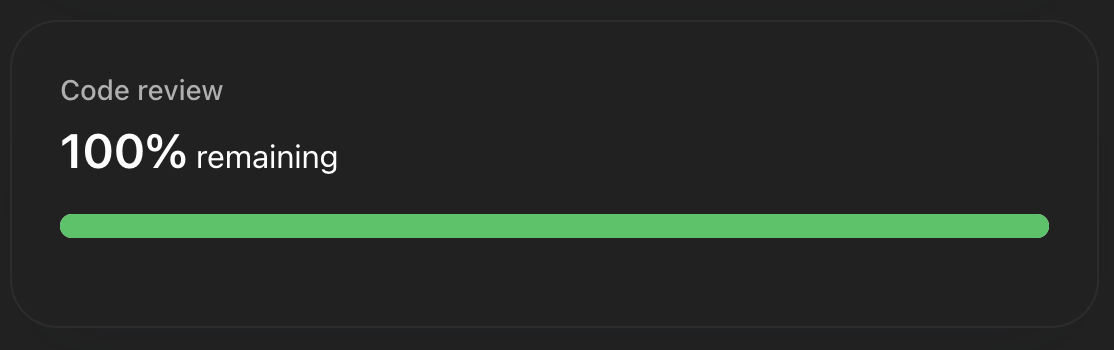 What does this mean <a href="/romainhuet/">Romain Huet</a> <a href="/thsottiaux/">Tibo</a> ?   I eventually realized it does NOT mean that code reviews don't consume your token credits.