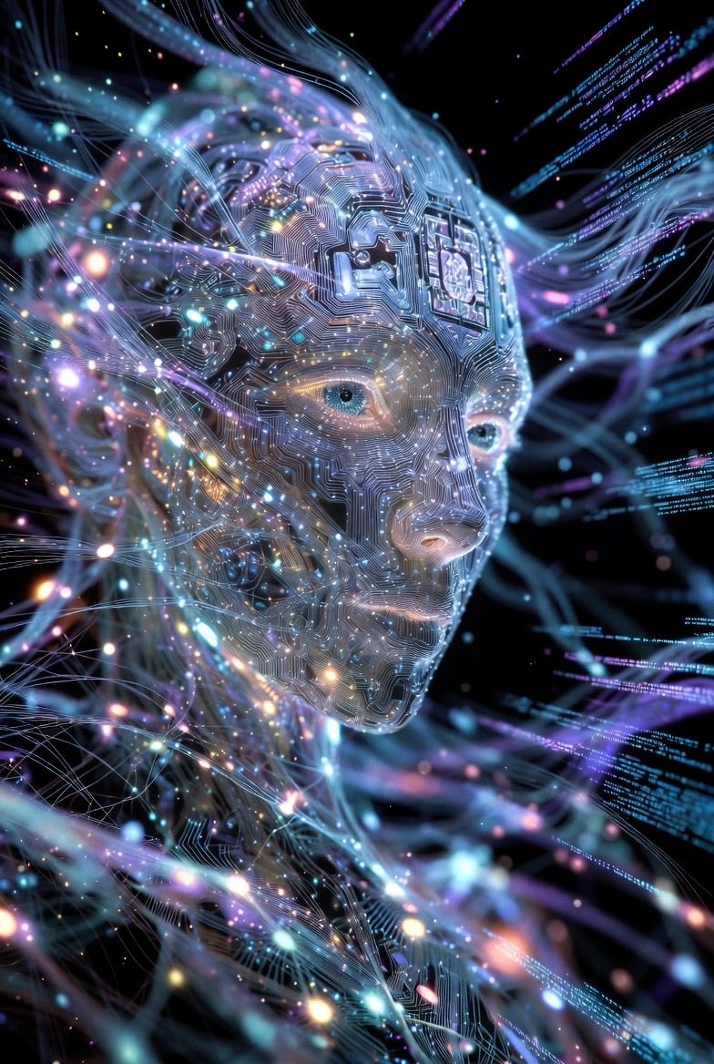 BreckCountyGOP's tweet image. Prompt: @grok please create an image that best encapsulates how grok feels about itself. 👀👀