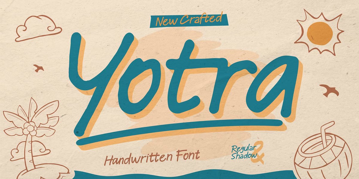 Font Trends 2026 💫 Quirky Handwritten - hand-drawn, dainty letterforms that feel like doodles
