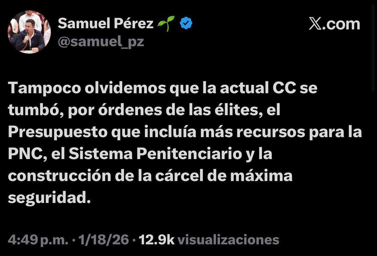 VICKY3313's tweet photo. @jose100gt @AbigailGuerraSV El mismo @GuatemalaGob  de @BArevalodeLeon  @samuel_pz  son los que crearon este caos pactando con las maras para así pedir al @CongresoGuate  más pisto para robar y sobornar jueces, diputados, y magistrados!! Como
No les aprobaron el presupuesto 2026 están desesperados!!😡😡😡 https://t.co/jZGj1Rjh7K