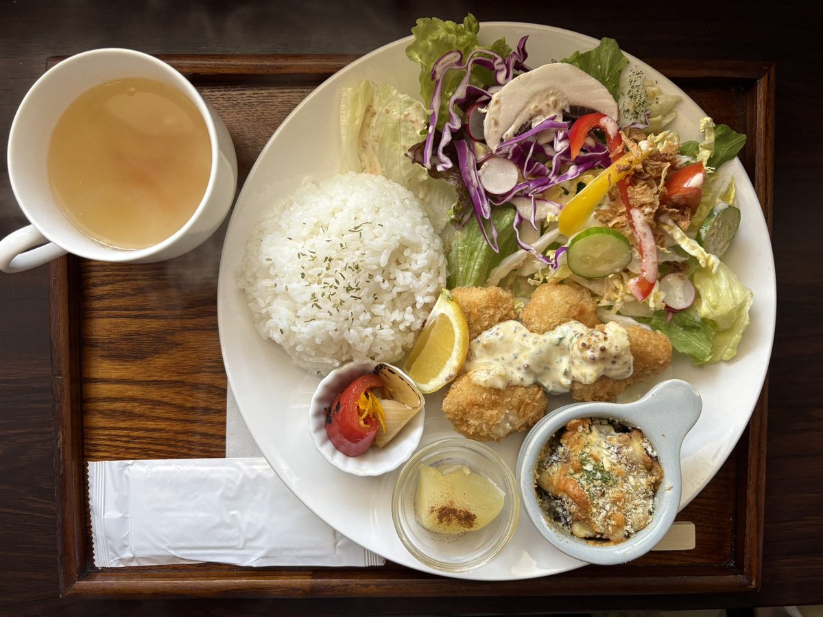cafe_tamon's tweet photo. 1月19日〜1月29日のランチメニューです。

プレート→チキンカツ
　　　　　マスタードソース

ドリア→バジルソースのクリームドリア

カレー→チキンカレー

1月30日(金)お休み致します。 https://t.co/L14V0z8kuc