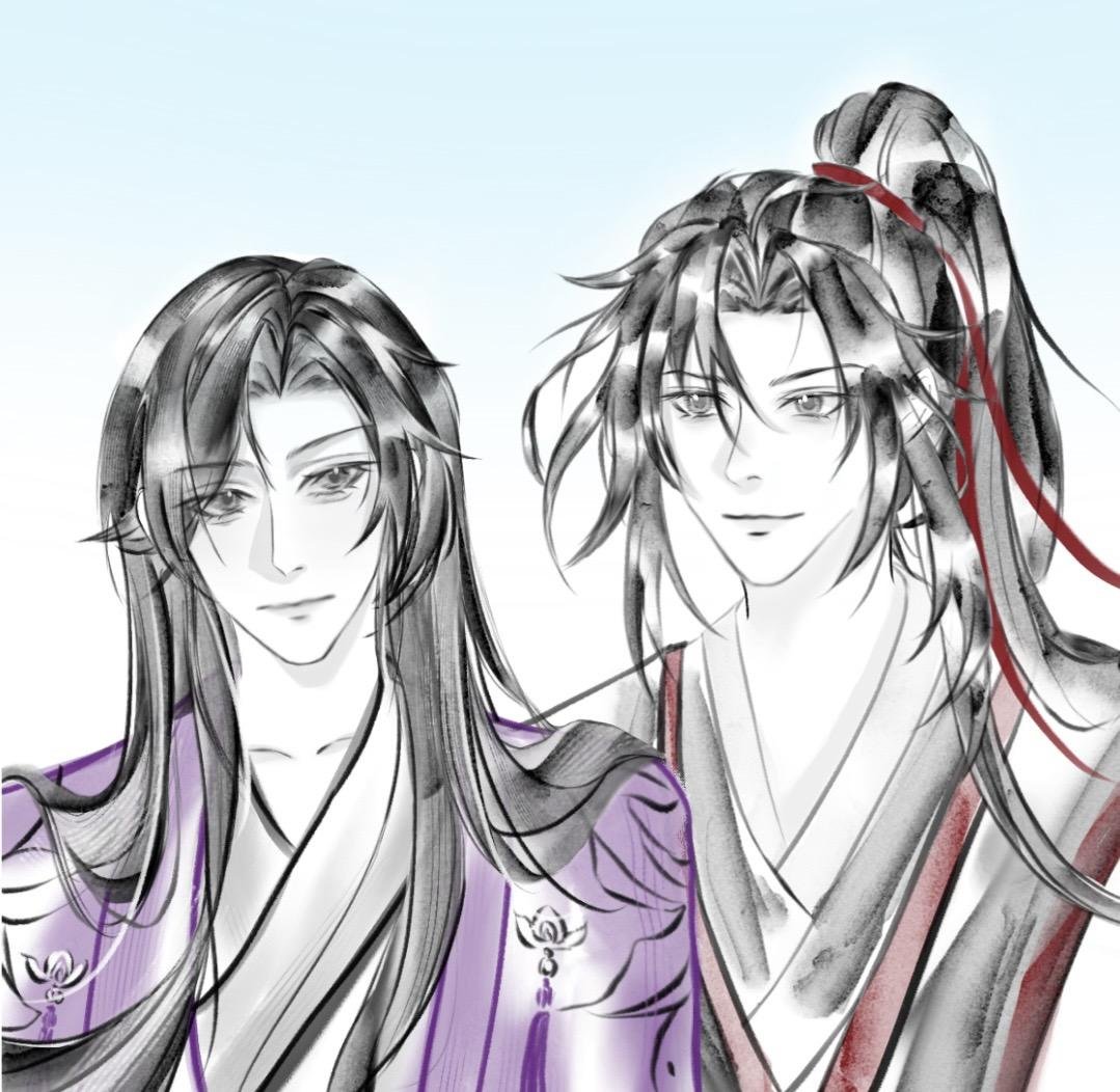 sutecha_'s tweet image. #Chengxian #Xiancheng #羨澄                                                 

(Art by yonghu610787828 on Lofter. Posted with permission.)
