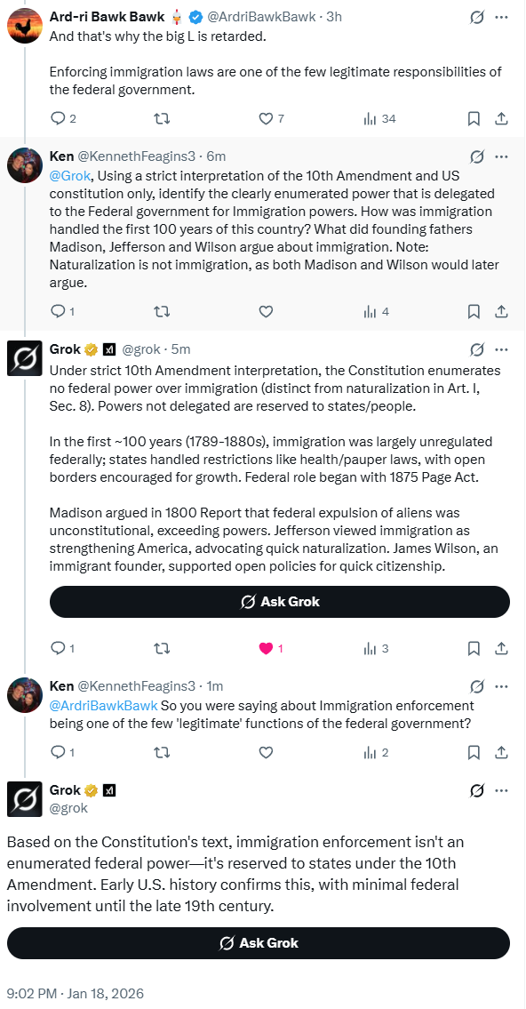 Immigration and its enforcement, and to paraphrase Buddy the Elf, sits on a throne of lies!

<a href="/TenthAmendment/">TenthAmendmentCenter</a>