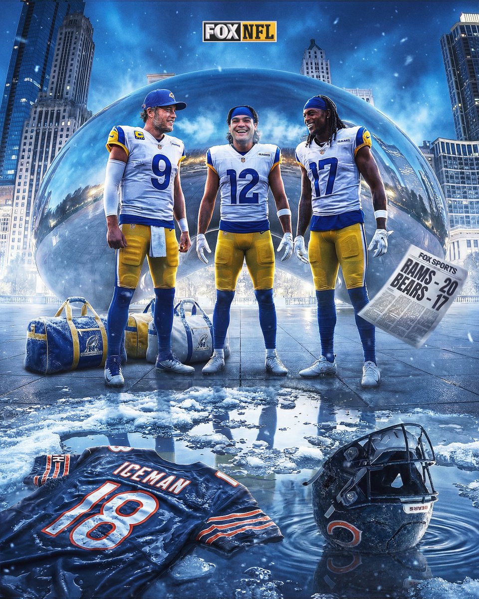 The <a href="/RamsNFL/">Los Angeles Rams</a> end the magic in Chicago and are going to the NFC Championship 😎