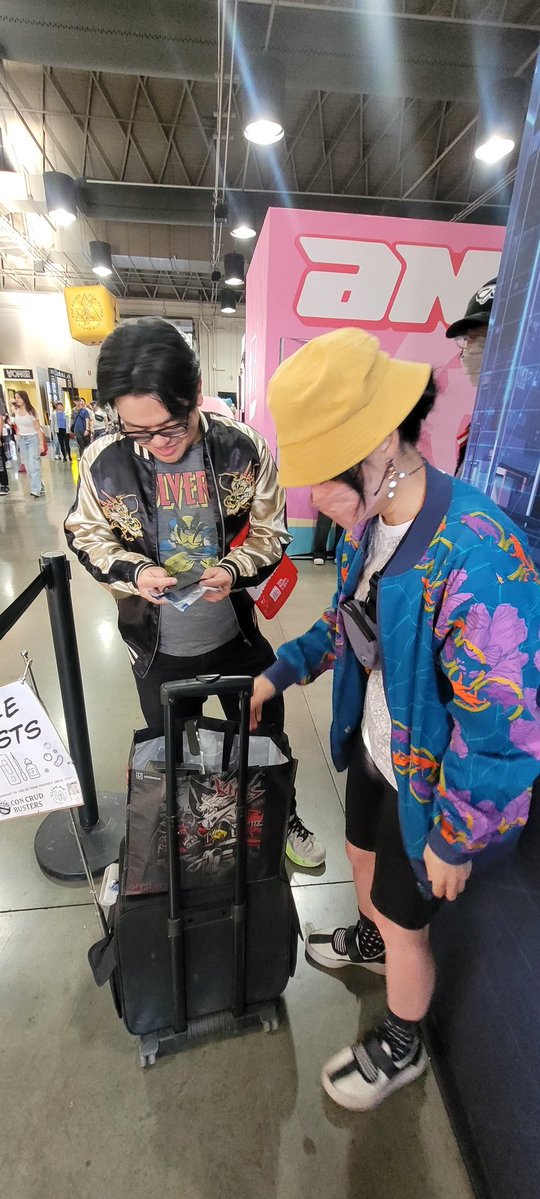 nickelpin's tweet image. Brought masks and tests distro with fellow Con-Crud Busters squad member to @animeimpulse in Pomona.
 Thanks to @CleanAirLA!!!