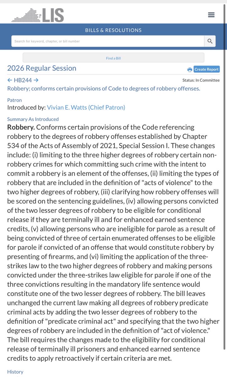 NoVA_Campaigns's tweet image. Virginia Democrats introduce bill weakening punishment and sentencing rules for degrees of robbery in Virginia